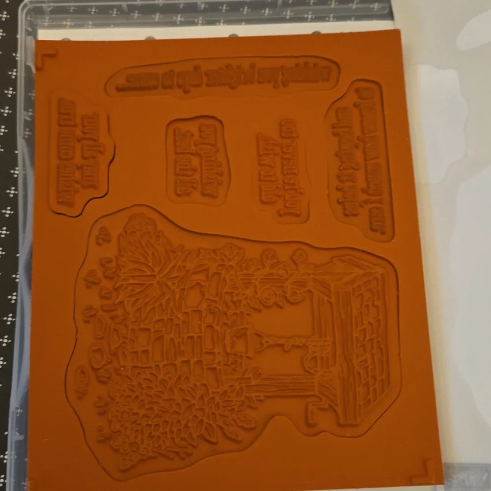 Stampin Up Bright Wishes rubber stamp set